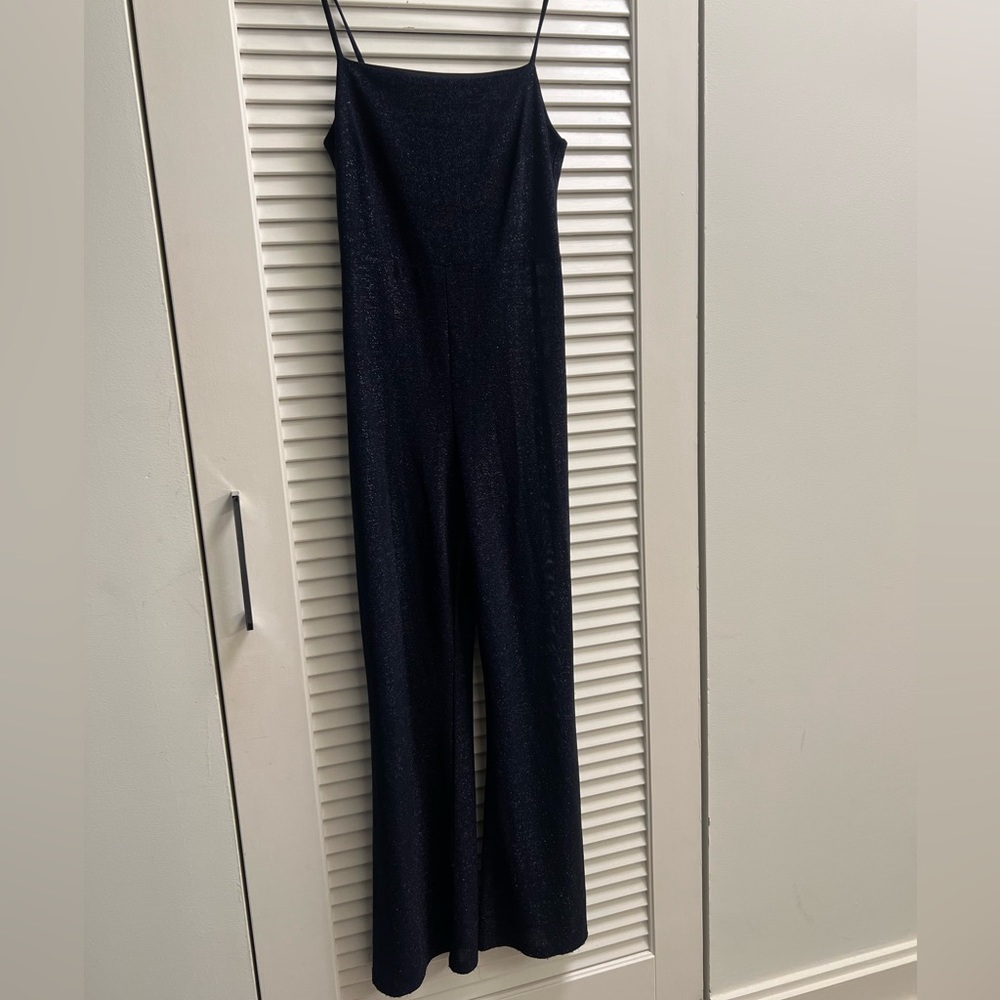 Jumpsuit from urban outfitters, beautiful navy shiny color.